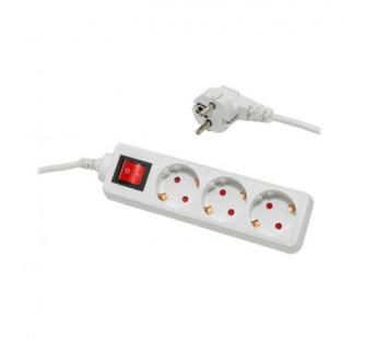 Удлинитель Старт S 3р.С/З 10A 3.0м с выкл. IP20 белый (1/20)#2115312