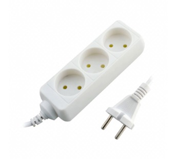 Удлинитель Старт S 3р.С/З 10A 5.0м IP20 белый (1/20)#2130624
