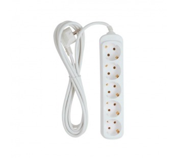 Удлинитель Старт S 5р.С/З 10A 3.0м ПВС 3x0.75мм² белый (1/20)#2115297