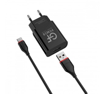 Сетевое З/У GFPower GF20T 1USB/Type-C 2.1A черный (48/192)#2122099