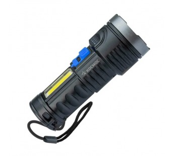 Фонарь универсальный Космос 115Lit 3W LED+COB от аккумулятора IP53 4 режима черный (1/48/96)#2115218