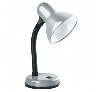 Светильник настольный Camelion KD-301 40W 230V E27 на основании серебряный (1/12)#2115676