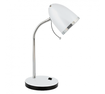 Светильник настольный Camelion KD-308 40W 230V E27 на основании 1.7м белый (1/12)#2115738