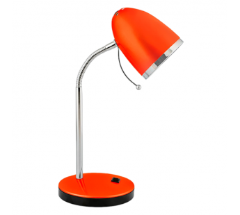 Светильник настольный Camelion KD-308 40W 230V E27 на основании 1.7м оранжевый (1/12)#2115727