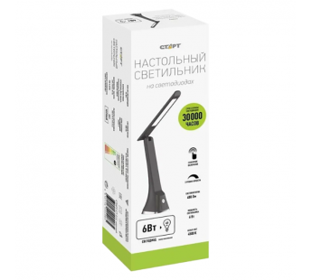 Светильник настольный Старт CT212 6W 220-240V 24LED на основании черный#2115689