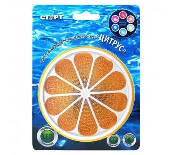 Светильник настольный светодиодный Старт цитрус оранжевый, питание 3АА#2115683