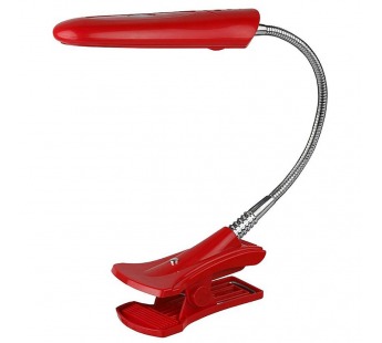 Светильник настольный с прищепкой ЭРА NL-207-2G7-9W-R красный#2115705