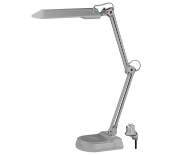 Светильник настольный ЭРА NL-202-G23-11W-GY серый струбцина и подставка /1/6#2115668