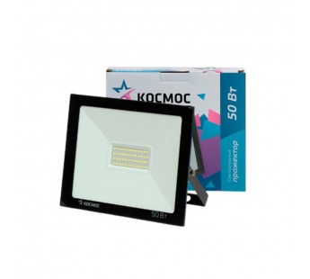 Прожектор светодиодный Космос Super-Slim 50W IP65 6500К с датчиком (1/20)#2118540