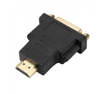 Переходник GoPower HDMI (m)-DVI-D (f) черный Premium Zip-Lock c подвесом (1/250)#2141603