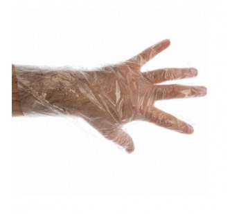 Перчатки Aviora L ПЭ одноразовые 100шт. в упаковке (1/100)#2115102