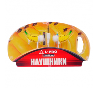Наушники L-PRO S 51 MP вкладыши канальные  BANANA 10\120#2115389