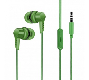 Наушники внутриканальные GFPower H01 с микр. зеленый (1/1000)#2122126