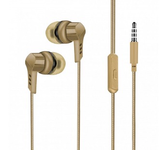 Наушники внутриканальные GFPower H01 с микр. золотой (1/1000)#2122127