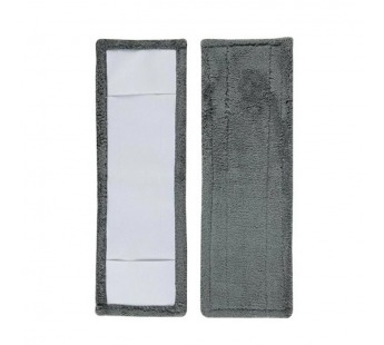 Насадка для швабры Рыжий кот Mop Click микрофибра 44х14.5см с карманами серый (1/15/90)#2115133