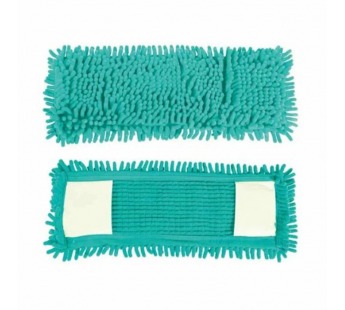 Насадка для швабры Рыжий кот MopM4-Eco-H «Лапша» микрофибра 44х14см на липучке,с карманами (1/5/100)#2115137