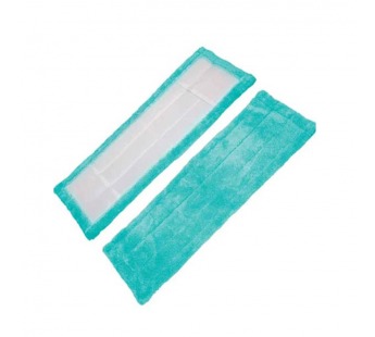 Насадка для швабры Рыжий кот MopM3-H микрофибра 44х14см с карманами бирюзовый (1/5/150)#2115152