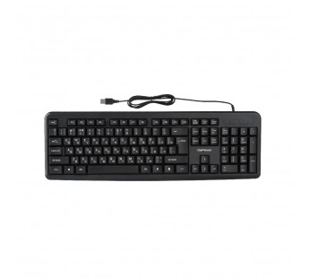 Клавиатура проводная GoPower GPK01 классическая USB 1.35м черный (1/20)#2142262