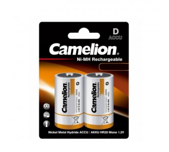 Аккумулятор бытовой Camelion R20 D BL2 NI-CD 4500mAh (2/12/120)#2119733