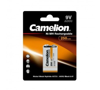 Аккумулятор бытовой Camelion Крона 6F22 9V BL1 NI-MH 250mAh (1/12/240)#2119952