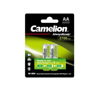 Аккумулятор предзаряженный RTU Camelion HR6 AA BL2 NI-MH Always Ready 2700mAh (2/24/384)#2118282