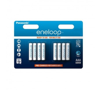 Аккумулятор предзаряженный RTU Panasonic HR03 AAA BL8 NI-MH eneloop 750mAh (8/80/320)#2118268