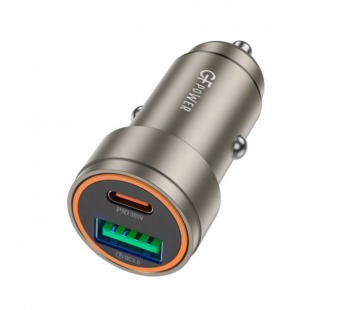 Автомобильное З/У GFPower A01PQ 1USB+1Type-C 30W PD,QC золотой (1/12/120)#2122081