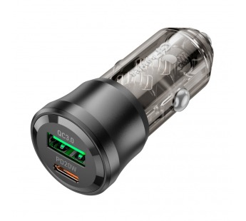 Автомобильное З/У GFPower A02PQ 1USB+1Type-C 38W PD,QC черный (1/98/392)#2122083