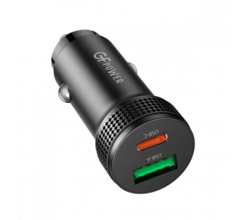 Автомобильное З/У GFPower A05PQ 1USB+1Type-C 38W PD,QC черный (1/13/130)#2122088