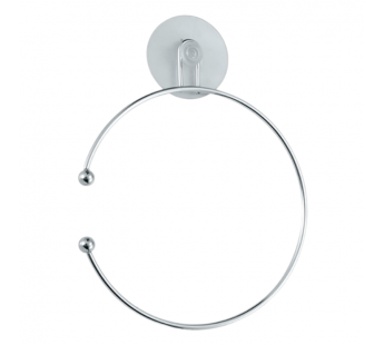 Держатель для полотенца Рыжий кот ELINE-TR-1 присоска белый (1/24/48)#2115487