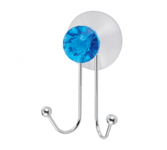 Крючки Рыжий кот W2790 присоска 9.7х3.5см двойной 1шт. синий (1/24)#2115470