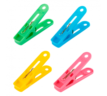 Прищепки Рыжий кот 54х12х25мм 12шт. ассорти (1/10/240)#2115514