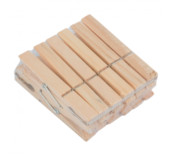 Прищепки хозяйственные Рыжий кот 7см 12шт. (1/12/288)#2115511