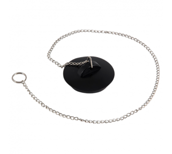 Пробка для ванной Рыжий кот "Эконом" черный (1/6/144)#2115506