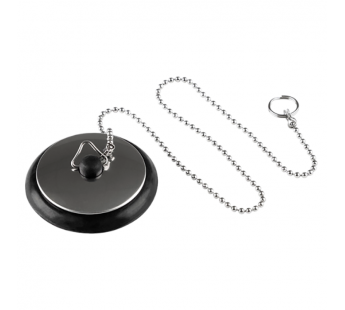 Пробка для ванной Рыжий кот SS-03 черный (1/12/144)#2115505