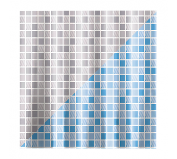 Штора для ванной Рыжий кот 180х180см PEVA клетка (1/12/48)#2115493