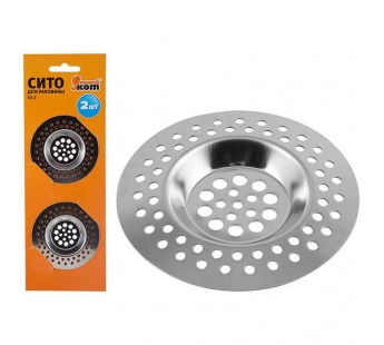 Ситечко для раковины Рыжий кот SS-2 2шт. серебристый (1/10/150)#2115603