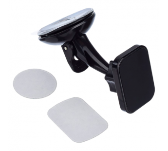 Держатель автомобильный GoPower GPA06 присоска магнит черный (1/250)#2115914