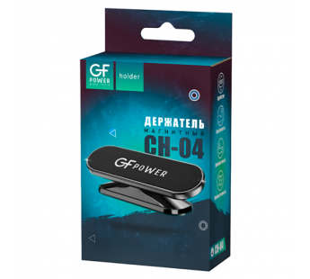 Держатель автомобильный GFPower CH-04 клеевая основа поворотный магнит черный (1/300)#2115913