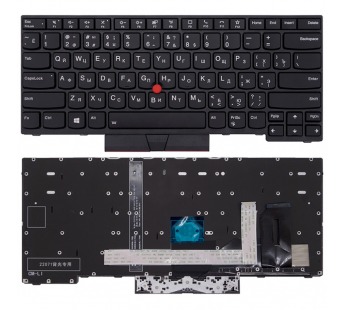 Клавиатура для Lenovo ThinkPad P14s (2nd Gen) черная с подсветкой#2115596