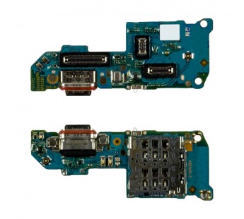 Шлейф для Realme 14 5G (RMX5070) плата системный разъем/разъем SIM/микрофон - Премиум#2119590