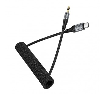 Аудиосоединитель Hoco UPA33B AUX 3,5мм-Type-C, 1,5м черный#2116373