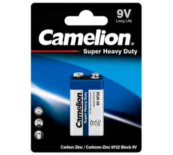 Батарейка Camelion BLUE Крона 6F22 BL1 Heavy Duty 9V (1/12/240)#2116223