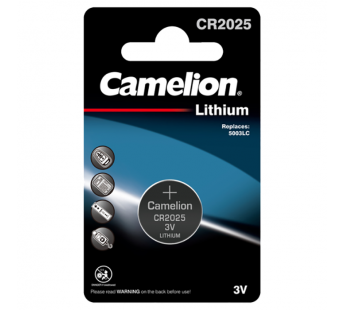Батарейка Camelion CR2025 BL1 Lithium 3V (1/10/1800)#2116219