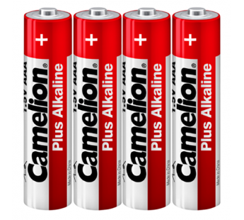 Батарейка Camelion Plus LR03 AAA Shrink 4 Alkaline 1.5V (4/60/1200)#2116210