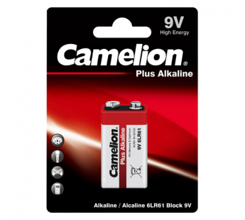 Батарейка Camelion Plus Крона 6LR61 BL1 Alkaline 9V (1/12/192)#2116203