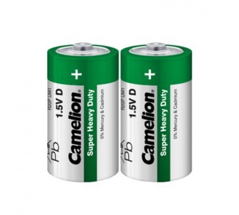 Батарейка Camelion Super R20 D Shrink 2 Heavy Duty 1.5V (2/12/144)#2116199