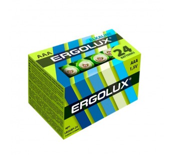 Батарейка Ergolux LR03 AAA BOX24 Alkaline 1.5V (24/480)#2116183