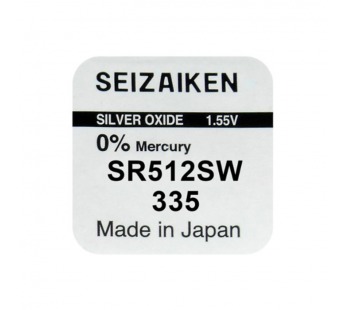 Батарейка SEIZAIKEN 335 (SR512SW) Silver Oxide 1.55V (1/10/100/1000)#2116149