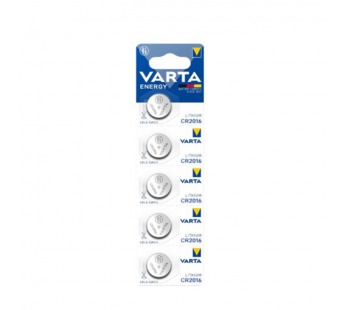 Батарейка Varta ENERGY CR2016 BL5 Lithium 3V (6016) (5/100/500)#2116156